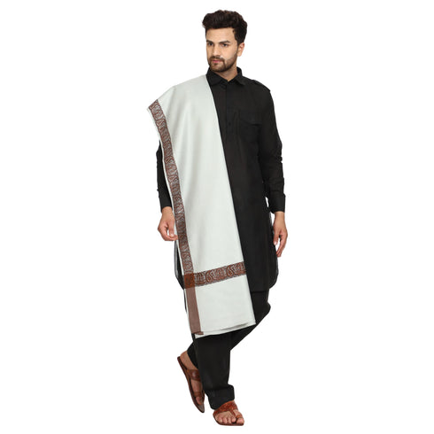 Men's Woven Acrylic Shawl
